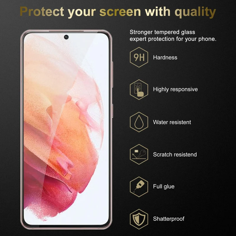Cadorabo Panzer Folie kompatibel mit Samsung Galaxy S22 PLUS - Schutzfolie Gehärtetes (Tempered) Display-Schutzglas in 9H Härte mit 3D Touch Kompatibilität