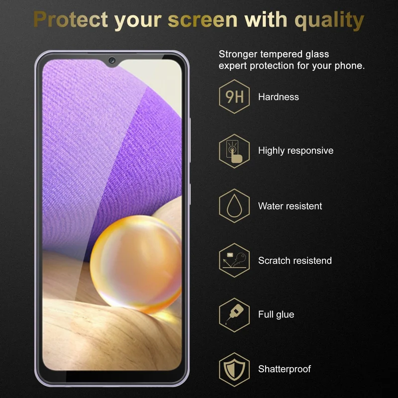 Cadorabo Panzer Folie kompatibel mit Samsung Galaxy A33 5G - Schutzfolie Gehärtetes (Tempered) Display-Schutzglas in 9H Härte mit 3D Touch Kompatibilität