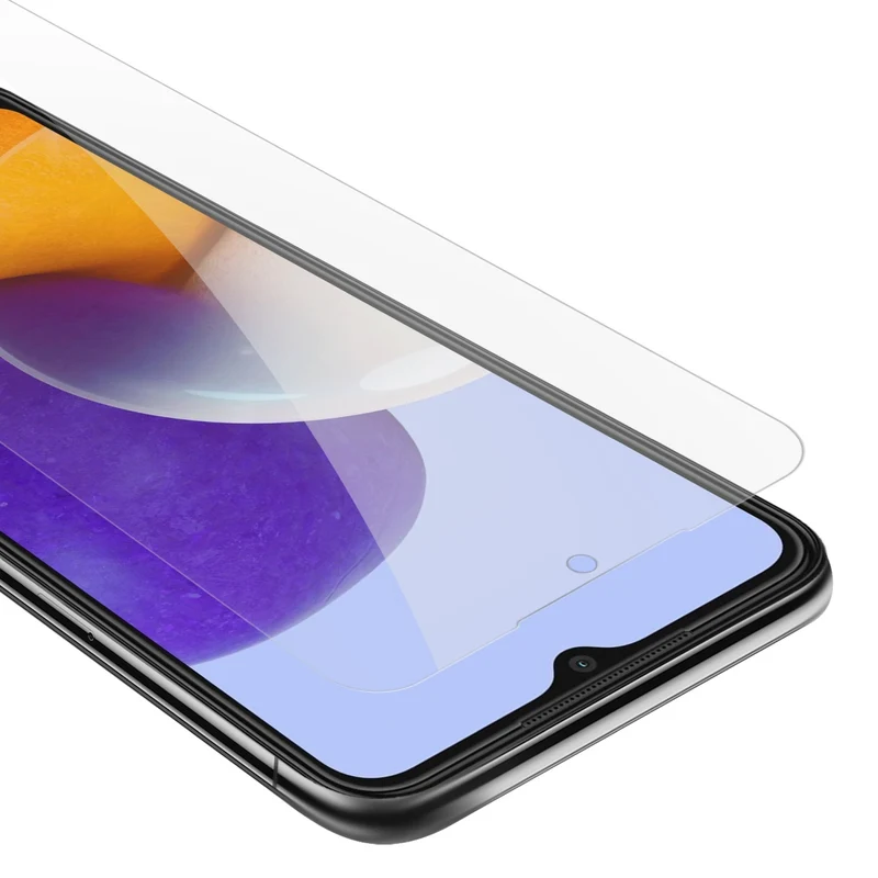 Cadorabo Panzer Folie kompatibel mit Samsung Galaxy A22 5G - Schutzfolie Gehärtetes (Tempered) Display-Schutzglas in 9H Härte mit 3D Touch Kompatibilität