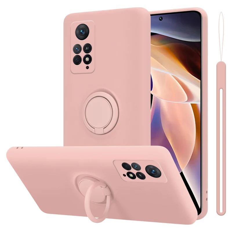 Cadorabo Hülle kompatibel mit Xiaomi RedMi NOTE 11 PRO 4G / 5G Schutzhülle aus flexiblem TPU Silikon mit Ring