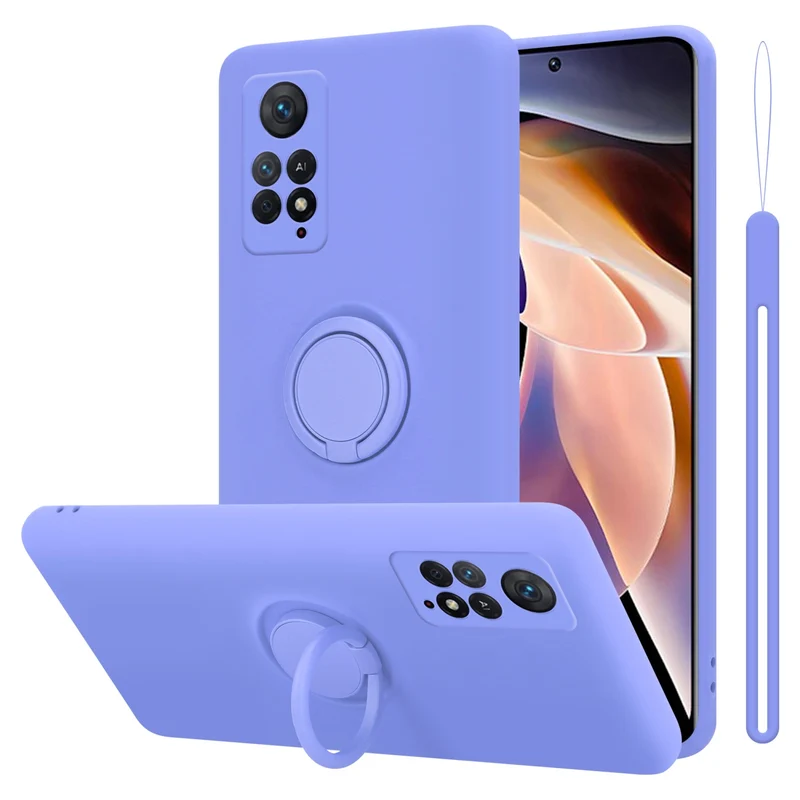 Cadorabo Hülle kompatibel mit Xiaomi RedMi NOTE 11 PRO 4G / 5G Schutzhülle aus flexiblem TPU Silikon mit Ring