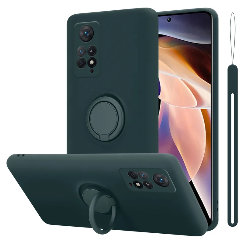 Cadorabo Hülle kompatibel mit Xiaomi RedMi NOTE 11 PRO 4G / 5G Schutzhülle aus flexiblem TPU Silikon mit Ring