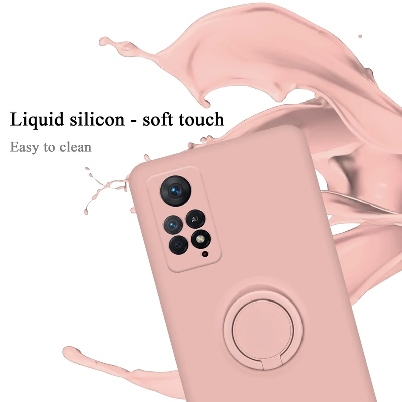 Cadorabo Hülle kompatibel mit Xiaomi RedMi NOTE 11 PRO 4G / 5G Schutzhülle aus flexiblem TPU Silikon mit Ring