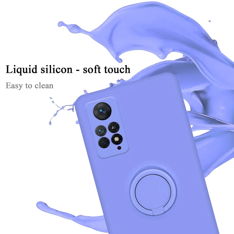 Cadorabo Hülle kompatibel mit Xiaomi RedMi NOTE 11 PRO 4G / 5G Schutzhülle aus flexiblem TPU Silikon mit Ring