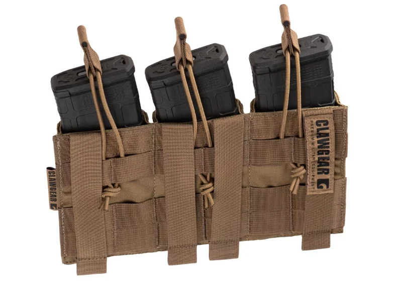Clawgear 5.56mm Open Triple Mag Pouch Core