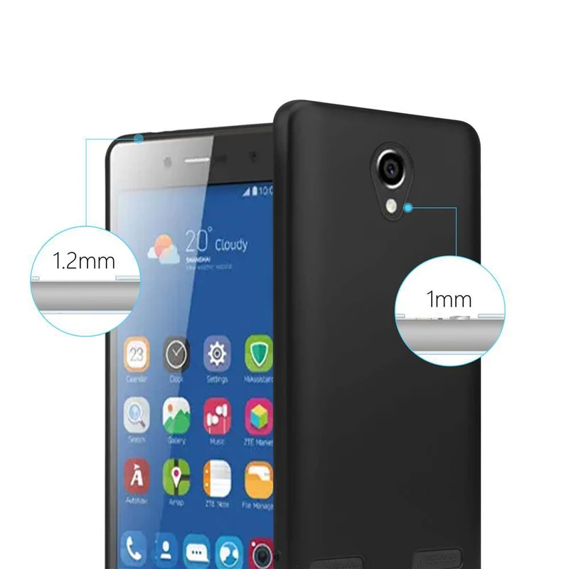 Cadorabo Hülle kompatibel mit ZTE Blade L7 Schutzhülle aus flexiblem TPU Silikon