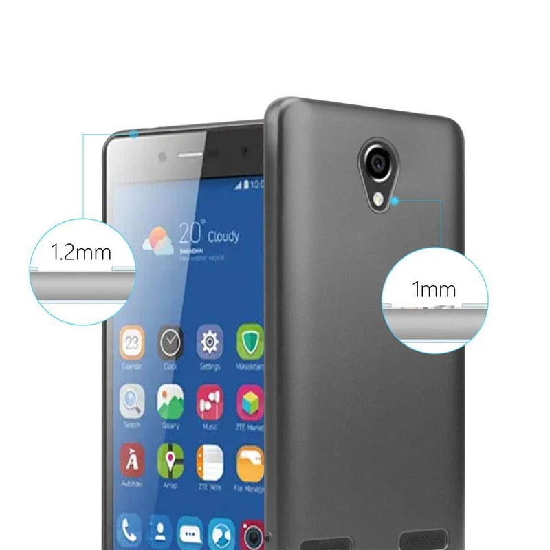Cadorabo Hülle kompatibel mit ZTE Blade L7 Schutzhülle aus flexiblem TPU Silikon
