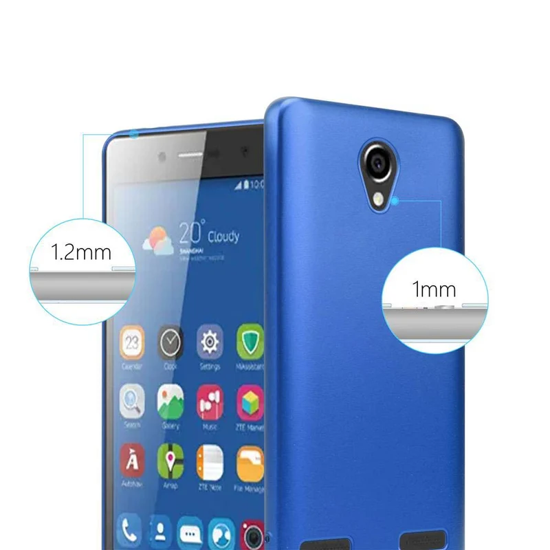 Cadorabo Hülle kompatibel mit ZTE Blade L7 Schutzhülle aus flexiblem TPU Silikon