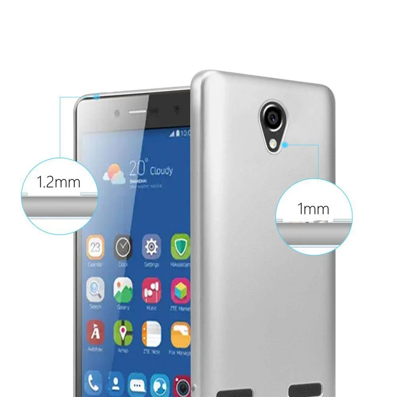 Cadorabo Hülle kompatibel mit ZTE Blade L7 Schutzhülle aus flexiblem TPU Silikon