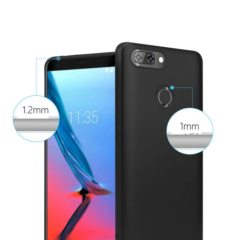 Cadorabo Hülle kompatibel mit ZTE Blade V9 Schutzhülle aus flexiblem TPU Silikon