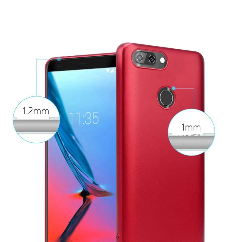 Cadorabo Hülle kompatibel mit ZTE Blade V9 Schutzhülle aus flexiblem TPU Silikon