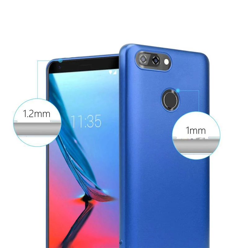 Cadorabo Hülle kompatibel mit ZTE Blade V9 Schutzhülle aus flexiblem TPU Silikon