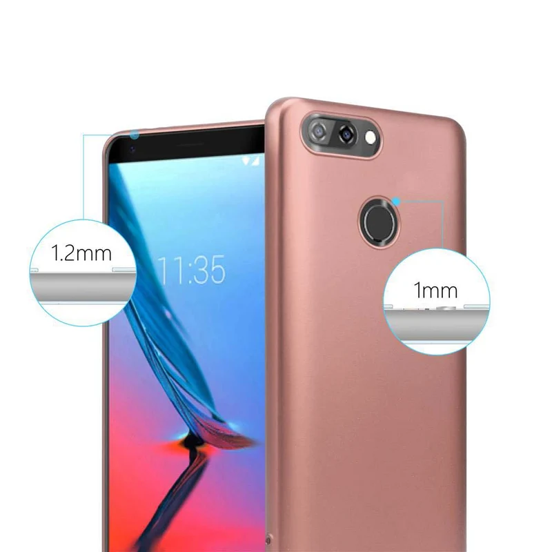 Cadorabo Hülle kompatibel mit ZTE Blade V9 Schutzhülle aus flexiblem TPU Silikon