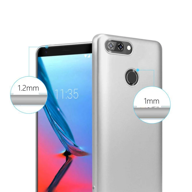 Cadorabo Hülle kompatibel mit ZTE Blade V9 Schutzhülle aus flexiblem TPU Silikon