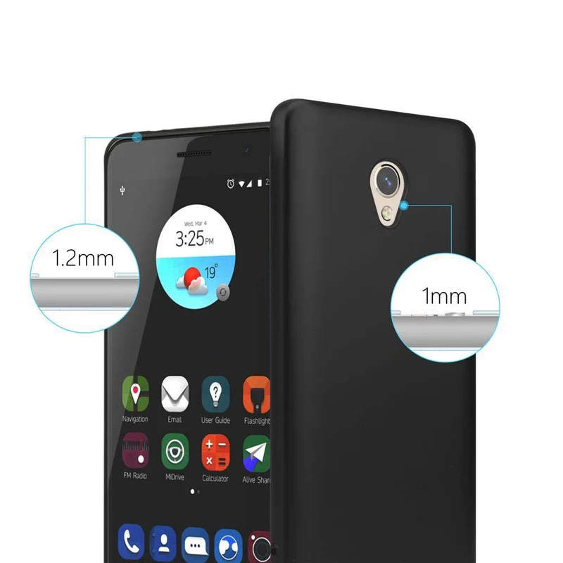 Cadorabo Hülle kompatibel mit ZTE Blade V7 Schutzhülle aus flexiblem TPU Silikon