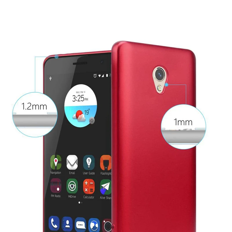 Cadorabo Hülle kompatibel mit ZTE Blade V7 Schutzhülle aus flexiblem TPU Silikon