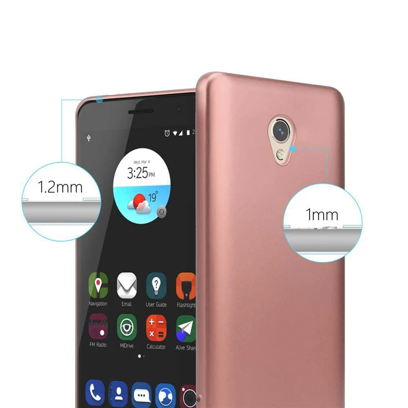Cadorabo Hülle kompatibel mit ZTE Blade V7 Schutzhülle aus flexiblem TPU Silikon