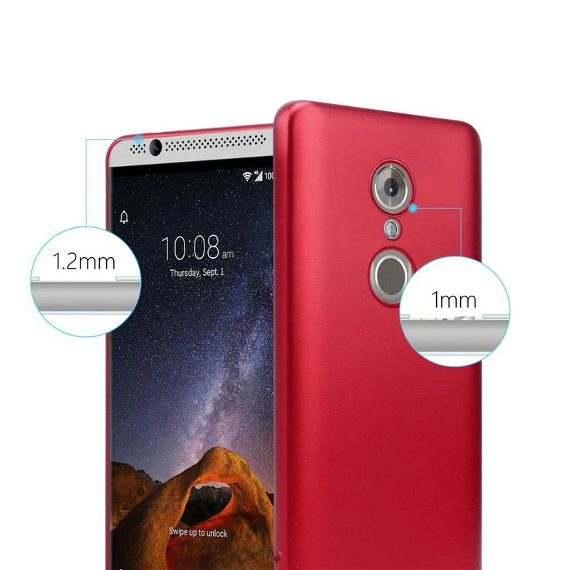 Cadorabo Hülle kompatibel mit ZTE Axon 7 MINI Schutzhülle aus flexiblem TPU Silikon