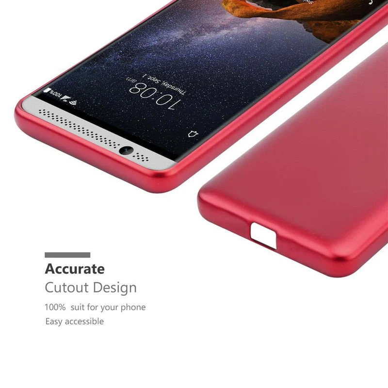 Cadorabo Hülle kompatibel mit ZTE Axon 7 MINI Schutzhülle aus flexiblem TPU Silikon