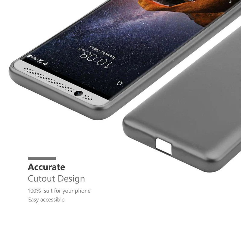 Cadorabo Hülle kompatibel mit ZTE Axon 7 MINI Schutzhülle aus flexiblem TPU Silikon