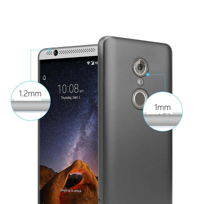 Cadorabo Hülle kompatibel mit ZTE Axon 7 MINI Schutzhülle aus flexiblem TPU Silikon
