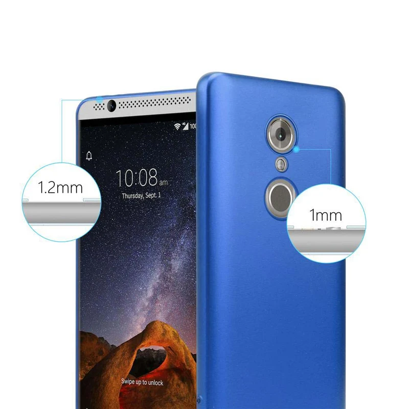 Cadorabo Hülle kompatibel mit ZTE Axon 7 MINI Schutzhülle aus flexiblem TPU Silikon