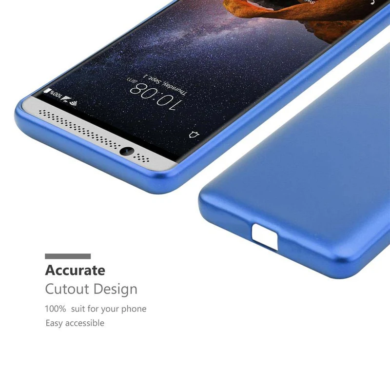 Cadorabo Hülle kompatibel mit ZTE Axon 7 MINI Schutzhülle aus flexiblem TPU Silikon