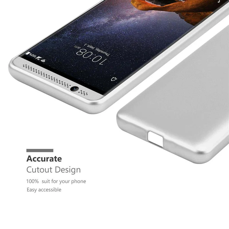 Cadorabo Hülle kompatibel mit ZTE Axon 7 MINI Schutzhülle aus flexiblem TPU Silikon