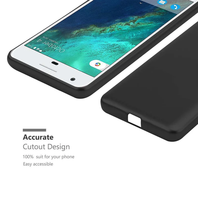 Cadorabo Hülle kompatibel mit Google PIXEL Schutzhülle aus flexiblem TPU Silikon