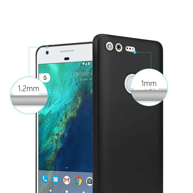 Cadorabo Hülle kompatibel mit Google PIXEL Schutzhülle aus flexiblem TPU Silikon