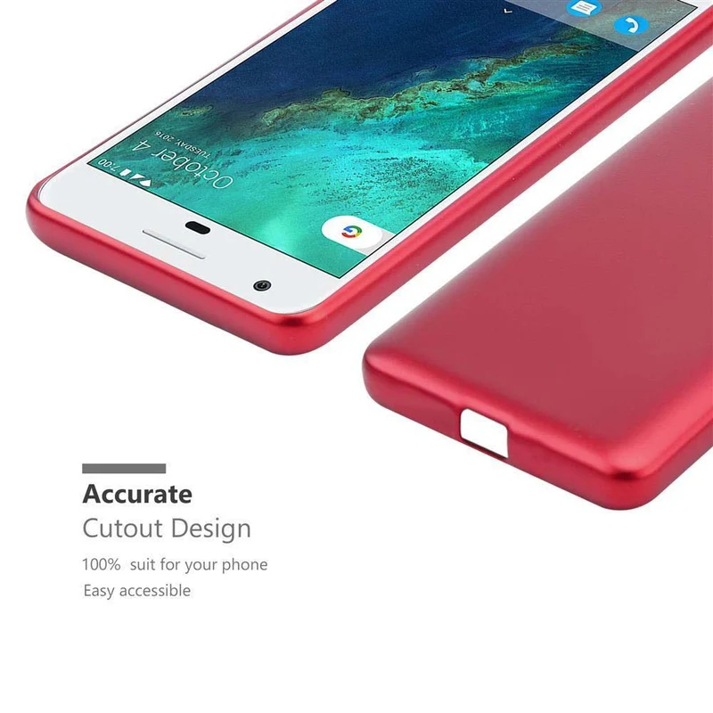 Cadorabo Hülle kompatibel mit Google PIXEL Schutzhülle aus flexiblem TPU Silikon