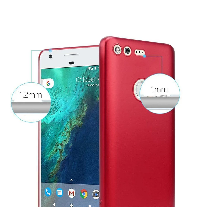 Cadorabo Hülle kompatibel mit Google PIXEL Schutzhülle aus flexiblem TPU Silikon