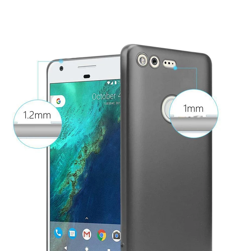 Cadorabo Hülle kompatibel mit Google PIXEL Schutzhülle aus flexiblem TPU Silikon