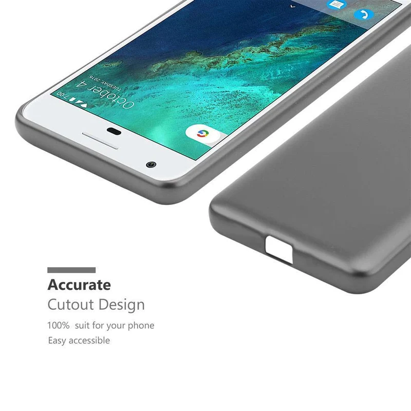 Cadorabo Hülle kompatibel mit Google PIXEL Schutzhülle aus flexiblem TPU Silikon