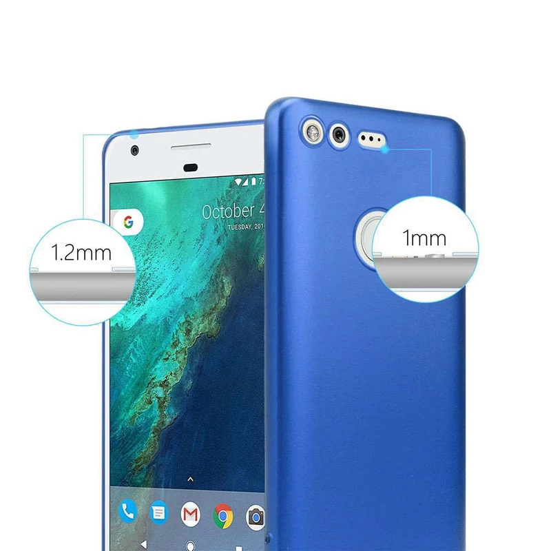 Cadorabo Hülle kompatibel mit Google PIXEL Schutzhülle aus flexiblem TPU Silikon