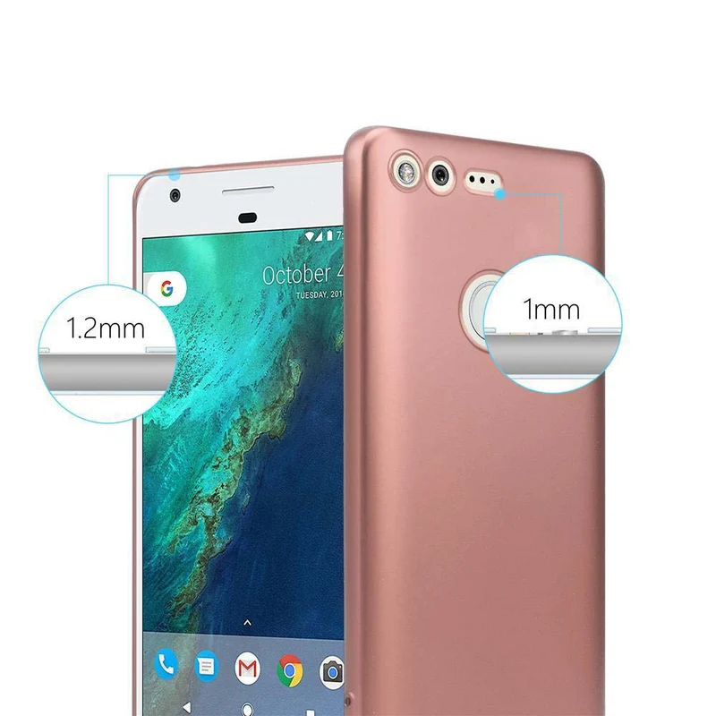 Cadorabo Hülle kompatibel mit Google PIXEL Schutzhülle aus flexiblem TPU Silikon