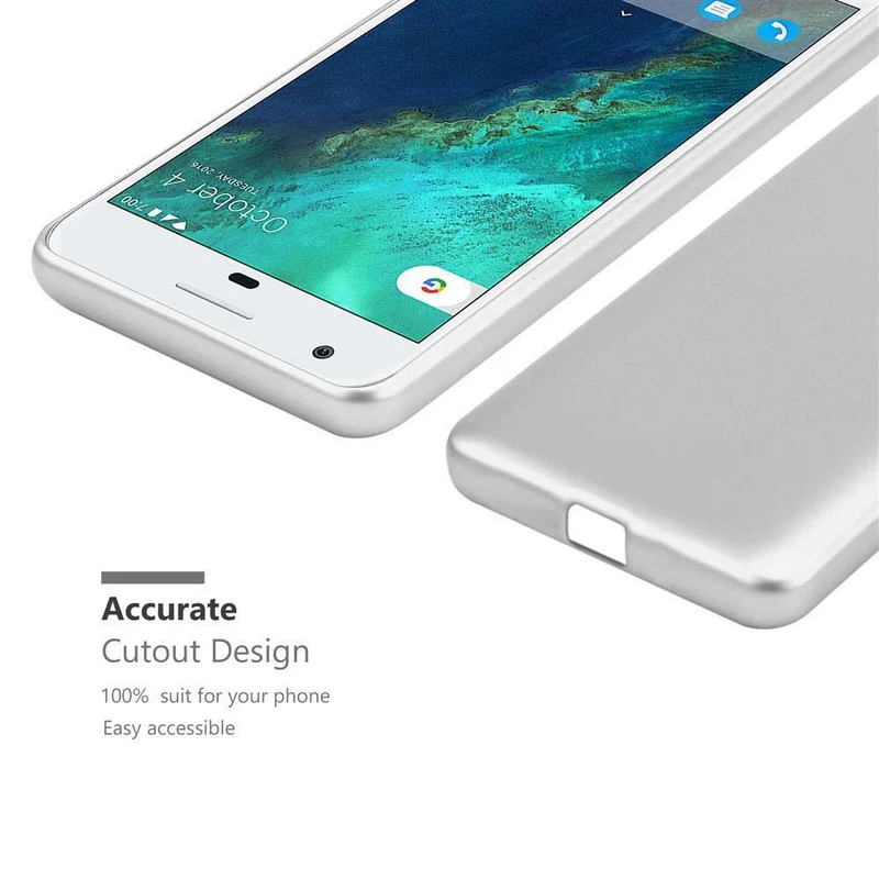 Cadorabo Hülle kompatibel mit Google PIXEL Schutzhülle aus flexiblem TPU Silikon