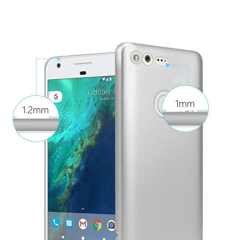 Cadorabo Hülle kompatibel mit Google PIXEL Schutzhülle aus flexiblem TPU Silikon