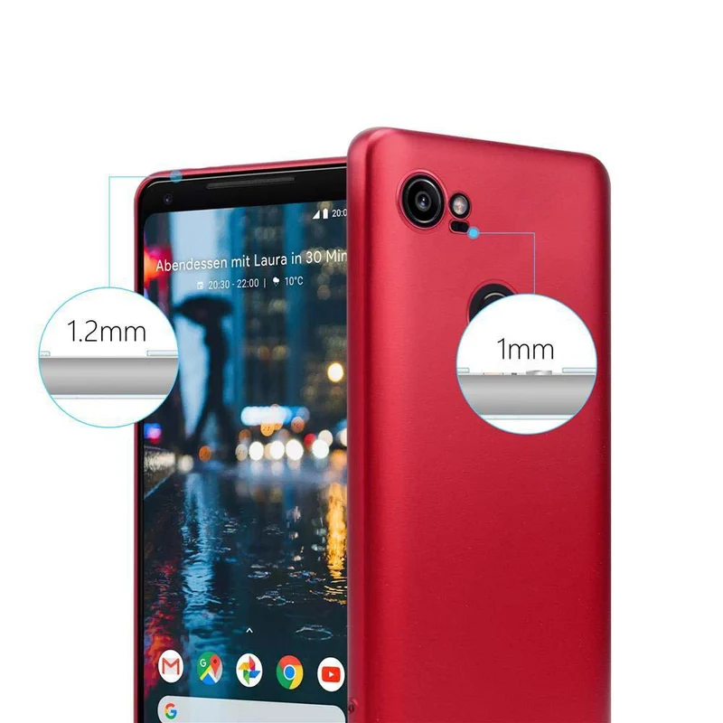 Cadorabo Hülle kompatibel mit Google PIXEL 2 XL Schutzhülle aus flexiblem TPU Silikon