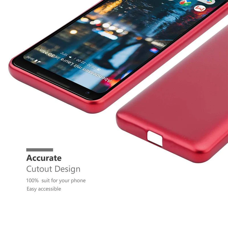 Cadorabo Hülle kompatibel mit Google PIXEL 2 XL Schutzhülle aus flexiblem TPU Silikon