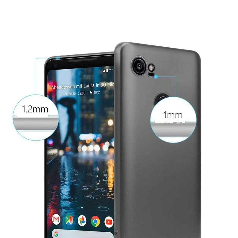 Cadorabo Hülle kompatibel mit Google PIXEL 2 XL Schutzhülle aus flexiblem TPU Silikon