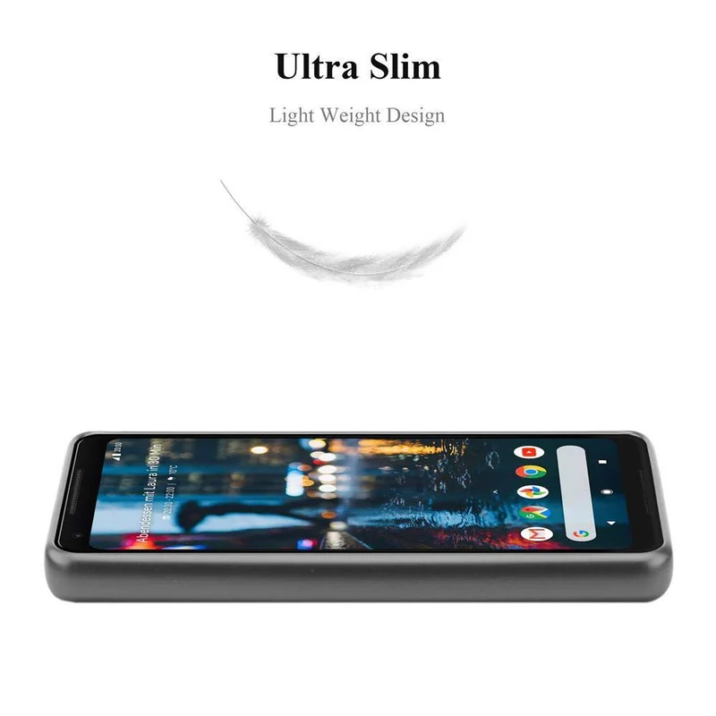 Cadorabo Hülle kompatibel mit Google PIXEL 2 XL Schutzhülle aus flexiblem TPU Silikon