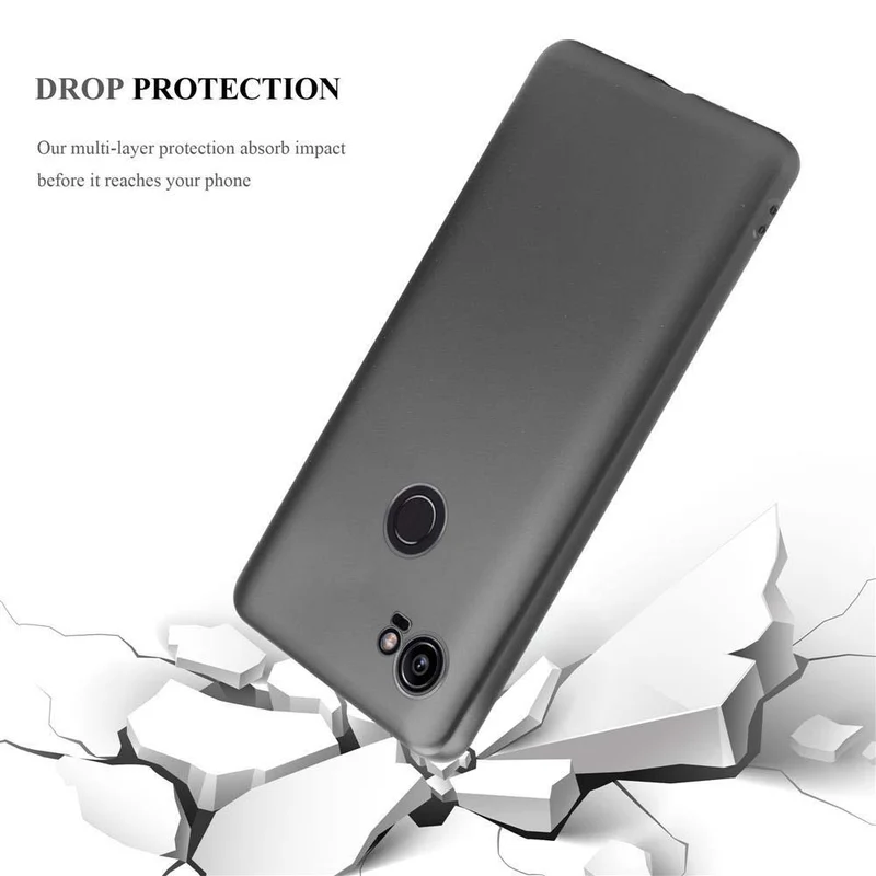 Cadorabo Hülle kompatibel mit Google PIXEL 2 XL Schutzhülle aus flexiblem TPU Silikon