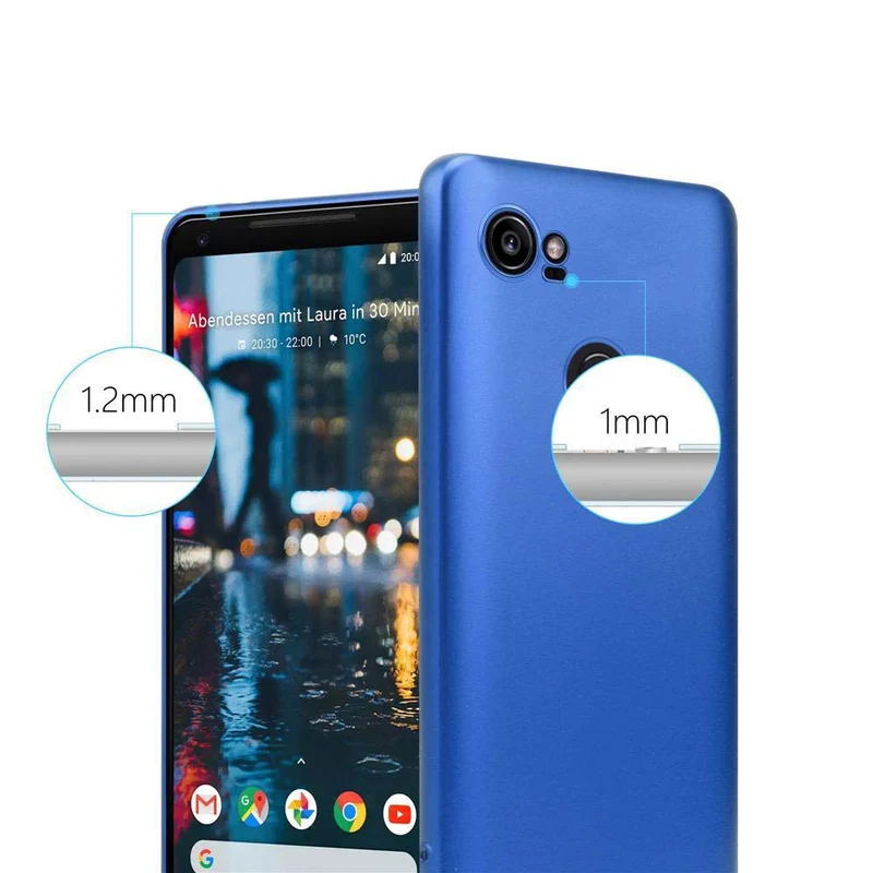 Cadorabo Hülle kompatibel mit Google PIXEL 2 XL Schutzhülle aus flexiblem TPU Silikon