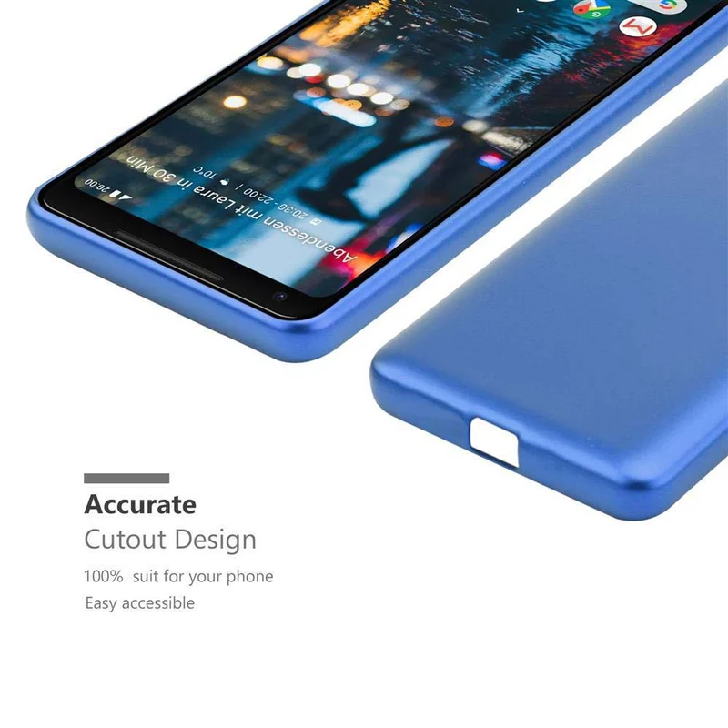 Cadorabo Hülle kompatibel mit Google PIXEL 2 XL Schutzhülle aus flexiblem TPU Silikon