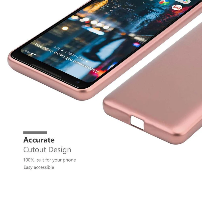 Cadorabo Hülle kompatibel mit Google PIXEL 2 XL Schutzhülle aus flexiblem TPU Silikon