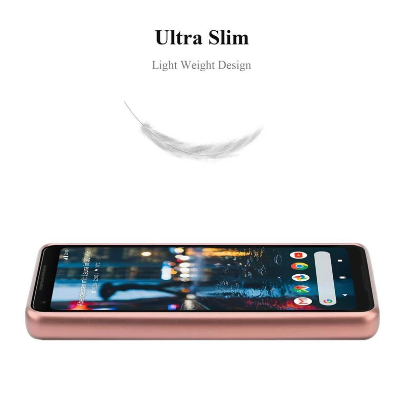 Cadorabo Hülle kompatibel mit Google PIXEL 2 XL Schutzhülle aus flexiblem TPU Silikon