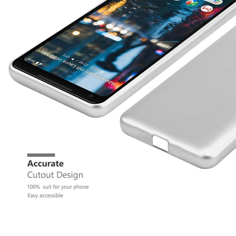 Cadorabo Hülle kompatibel mit Google PIXEL 2 XL Schutzhülle aus flexiblem TPU Silikon