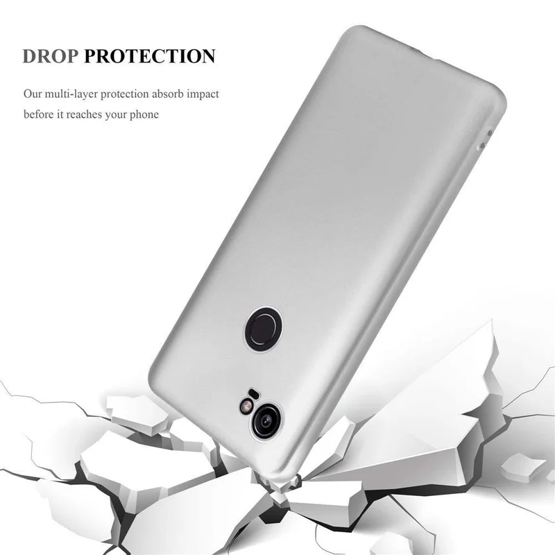 Cadorabo Hülle kompatibel mit Google PIXEL 2 XL Schutzhülle aus flexiblem TPU Silikon