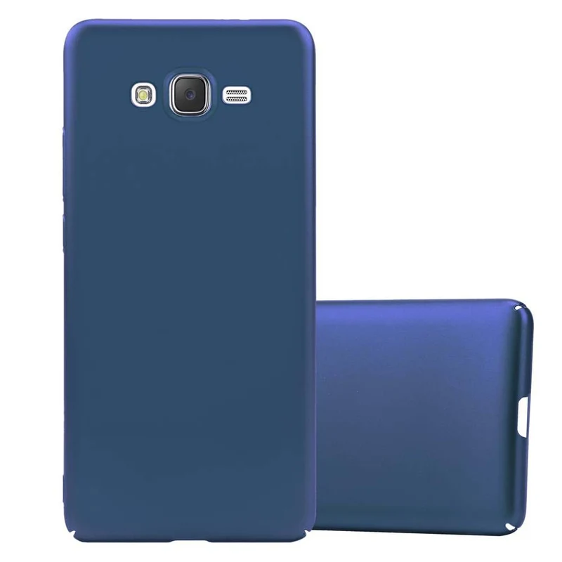 Cadorabo Hülle kompatibel mit Samsung Galaxy J7 2015 Hard Case Schutzhülle in Metall Optik gegen Kratzer und Stöße
